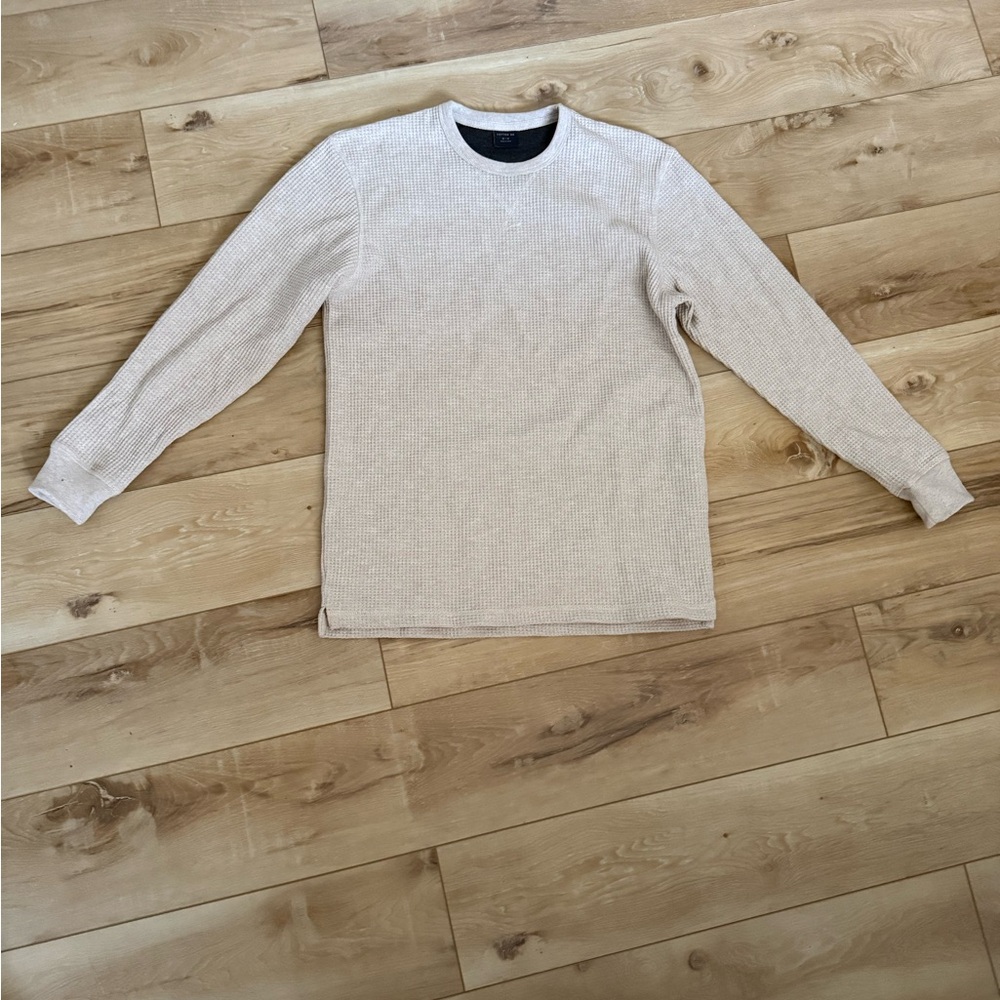 Cotton On Men's Cream Long Sleeve Tee